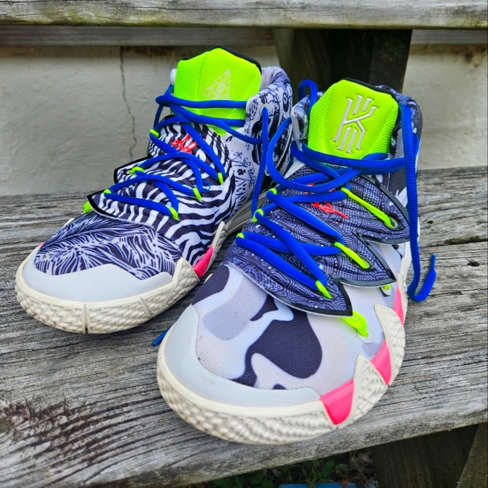 Nike Kybrid S2 Men's 8.5 CQ9323-002 " What The Neon" Kyrie Irving